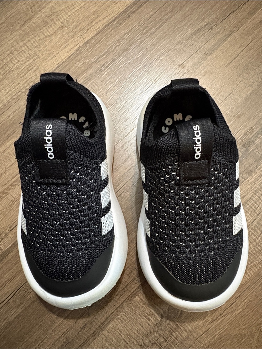 3 Toddler Size 7 Shoes - Adidas Bubble Comfy, Crocs, Native - Picture 2 of 12